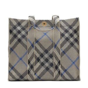 [AUTHENTIC] Burberry Check Knitted Plaid Tote